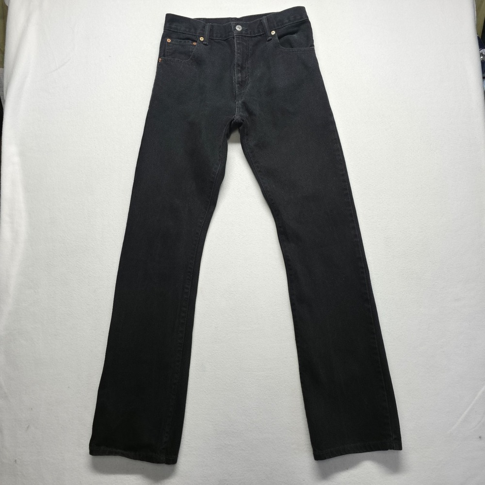 Levi's 517 Bootcut Men's Denim Black Jeans Size 30x34 Actual 29x34
